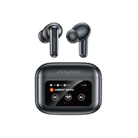 Fone de ouvido Bluetooth AWEI T56ANC com tela colorida sensível ao toque thumbnail