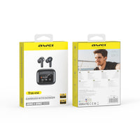 Fone de ouvido Bluetooth AWEI T56ANC com tela colorida sensível ao toque thumbnail